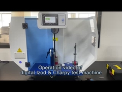 The operation video izod and charpy impact tester 