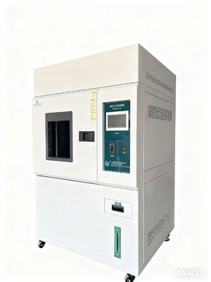 UV chambers (280-400nm) simulate UV-induced aging, targeting sunlight UV damage. Xenon chambers (250-800nm) emit full-spectrum light.Xenon offers realistic full-sun simulation.