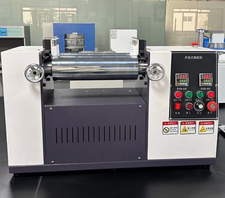 Long Service Life Rubber Mixing Machine with Mirror Polished Chrome Rollers and Collision Emergency Stop