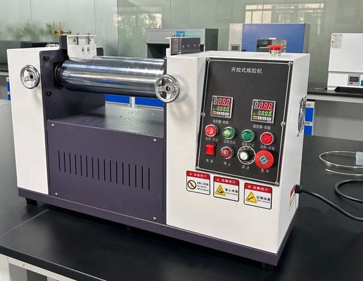 Reliable Quality Large Working Capacity Rubber Refining Mill with SUS304 Stainless Steel Hopper and Manual Control